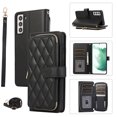 thumbnail image 1 of Crossbody Strap & Lanyard for Samsung Galaxy S22 Case Wallet, with 10-Card Holder & 1 Bills Slot Soft PU Leather Magnetic Flip Folio Heavy Duty Protection Case for Galaxy S22, Black, 1 of 12