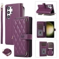 thumbnail image 1 of Crossbody Strap & Lanyard for Samsung Galaxy S22 Ultra Case Wallet, with 10-Card Holder & 1 Bills Slot Soft PU Leather Magnetic Flip Folio Heavy Duty Protection Case for Galaxy S22 Ultra, Darkpurple, 1 of 12