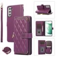 thumbnail image 1 of Crossbody Strap & Lanyard for Samsung Galaxy S23 Case Wallet, with 10-Card Holder & 1 Bills Slot Soft PU Leather Magnetic Flip Folio Heavy Duty Protection Case for Galaxy S23, Darkpurple, 1 of 12