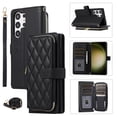 thumbnail image 1 of Crossbody Strap & Lanyard for Samsung Galaxy S23 Ultra Case Wallet, with 10-Card Holder & 1 Bills Slot Soft PU Leather Magnetic Flip Folio Heavy Duty Protection Case for Galaxy S23 Ultra, Black, 1 of 12