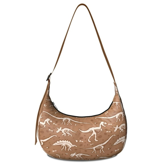 Crossbody Tote Bag for Women – Lightweight & Water-Resistant, Colorful Roaring Dinosaur Print, Minimalist and Artistic Dinosaur Lover Purse