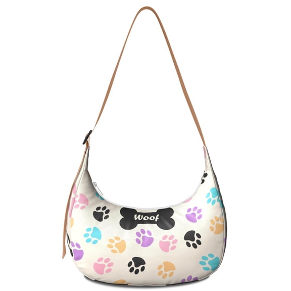 Crossbody Tote for Women – Water-Resistant Nylon, Smooth Zipper & Comfortable Fit, Funny dog illustration, Dog lover gift, Cute Pet, Tail Style Bag