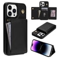 thumbnail image 1 of Crossbody Wallet Case Compatible for iPhone 12 Pro Max, Folio Card Holder PU Leather Magnetic Clasp Shoulder Strap Purse Phone Case for iPhone 12 Pro Max Protective Cover, Black, 1 of 11