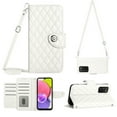 thumbnail image 1 of Crossbody Wallet Case for Samsung A03s RFID Blocking Elegant Premium Leather Purse with Credit Card Holder, Shoulder Strap Kickstand Handbag Flip Cover for Samsung Galaxy A03s, White, 1 of 8