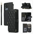 thumbnail image 1 of Crossbody Wallet Case for Samsung Galaxy S20 Ultra Chain Lanyard & Wrist Hand Strap Case with Card Slots Zipper Pocket Kickstand, Premium PU Leather Magnetic Clasp Shockproof Flip Cover, Black, 1 of 9