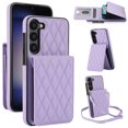 thumbnail image 1 of Crossbody Wallet Case for Samsung Galaxy S22 Plus, RFID Blocking Protective Purse Case Cover with Card Holder Kickstand Shoulder Strap Lanyard Magnetic Closure for Samsung Galaxy S22 Plus, Purple, 1 of 8