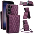 thumbnail image 1 of Crossbody Wallet Case for Samsung Galaxy S23, RFID Blocking Protective Purse Case Cover with Card Holder Kickstand Shoulder Strap Lanyard Magnetic Closure for Samsung Galaxy S23,Darkpurple, 1 of 8