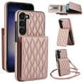 thumbnail image 1 of Crossbody Wallet Case for Samsung Galaxy S23, RFID Blocking Protective Purse Case Cover with Card Holder Kickstand Shoulder Strap Lanyard Magnetic Closure for Samsung Galaxy S23, Rosegold, 1 of 8