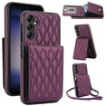 thumbnail image 1 of Crossbody Wallet Case for Samsung Galaxy S24 FE, RFID Blocking Protective Purse Case Cover with Card Holder Kickstand Shoulder Strap Lanyard Magnetic Closure for Samsung Galaxy S24 FE, Darkpurple, 1 of 8