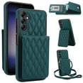 thumbnail image 1 of Crossbody Wallet Case for Samsung Galaxy S25 Plus, RFID Blocking Protective Purse Case Cover with Card Holder Kickstand Shoulder Strap Lanyard Magnetic Closure for Samsung Galaxy S25 Plus, Green, 1 of 8