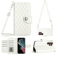 thumbnail image 1 of Crossbody Wallet Case for Samsung S24 Ultra RFID Blocking Elegant Premium Leather Purse with Credit Card Holder, Shoulder Strap Kickstand Handbag Flip Cover for Samsung Galaxy S24 Ultra, White, 1 of 8