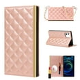thumbnail image 1 of Crossbody Wallet Case for iPhone 11 6.1 inch 2019, Allytech PU Leather Anti-Lost Neck Shoulder Long Strap Lanyard Flip Stand Card Slots Hidden Mirror Handbag Cover for iPhone 11, Rosegold, 1 of 2