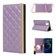 thumbnail image 1 of Crossbody Wallet Case for iPhone 11 6.1 inch 2019, Allytech PU Leather Anti-Lost Neck Shoulder Long Strap Lanyard Flip Stand Card Slots Hidden Mirror Handbag Cover for iPhone 11, Purple, 1 of 2
