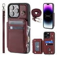 Crossbody Wallet Case for iPhone 13 Pro Max with Card Slot Holder
