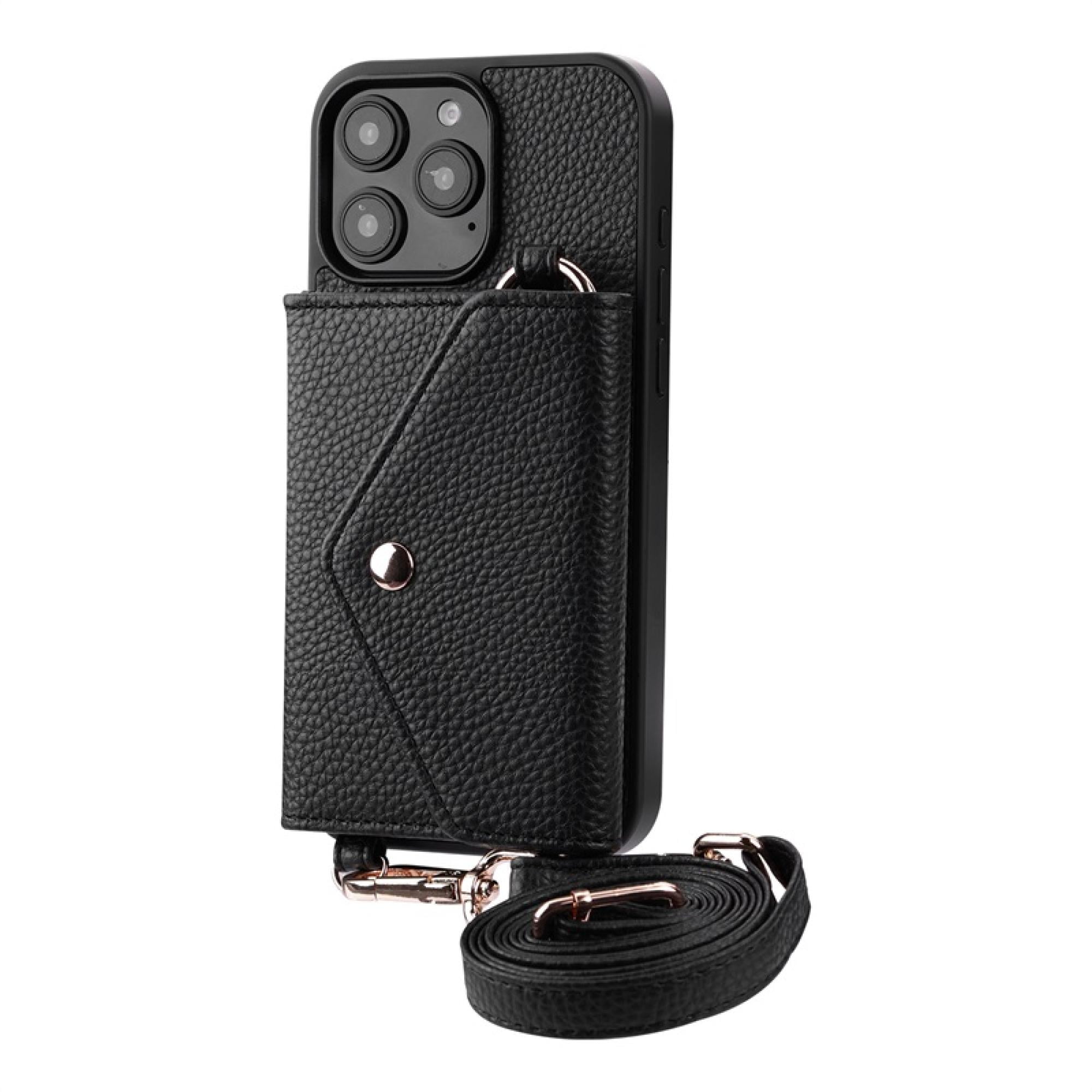 Crossbody Wallet Case with Card Holder & Kickstand compatiable with iPhone 16 Pro