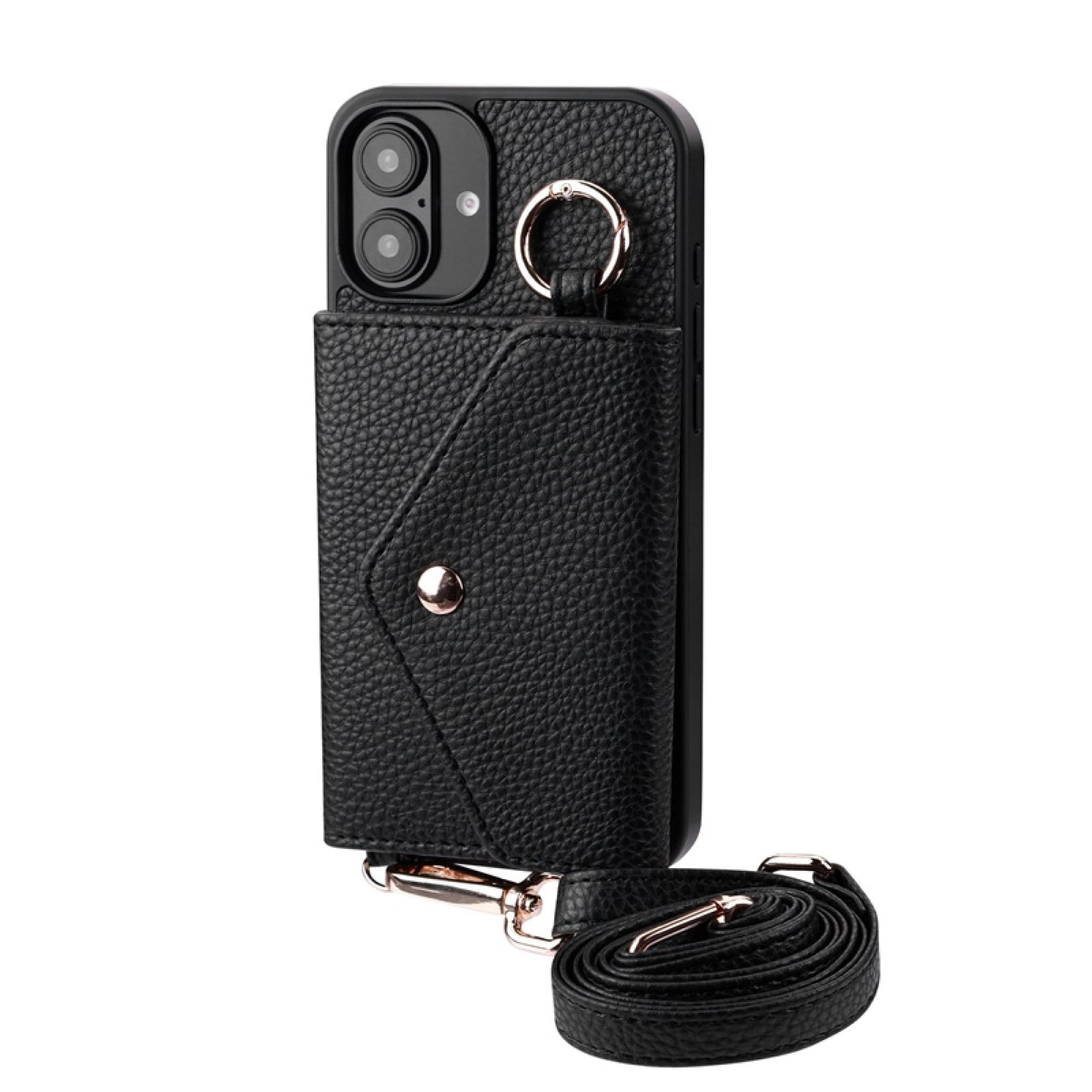 Crossbody Wallet Case with Card Holder & Kickstand compatiable with iPhone 16