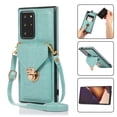 thumbnail image 1 of Crossbody Wallet Women Case for Samsung Note 20,[RFID Blocking] Credit Card Holder with Should Strap,Premium PU Leather Purse Metal Buckle Folio Flip Cover for Samsung Galaxy Note 20, Green, 1 of 8