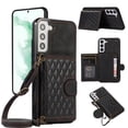 thumbnail image 1 of Crossbody Wallet Women Case for Samsung S20 FE,[RFID Blocking] Credit Card Holder with Should Strap,Premium PU Leather Purse Diamond Patterned Folio Cover for Samsung Galaxy S20 FE,Black, 1 of 8