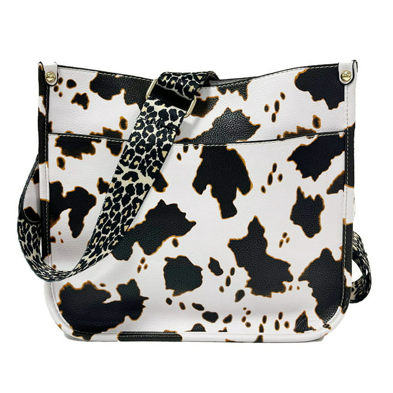 crossbody cow print purse
