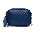 thumbnail image 1 of Crossbody bag, PU leather shoulder bag, fashion chain bag-Dark blue, 1 of 5
