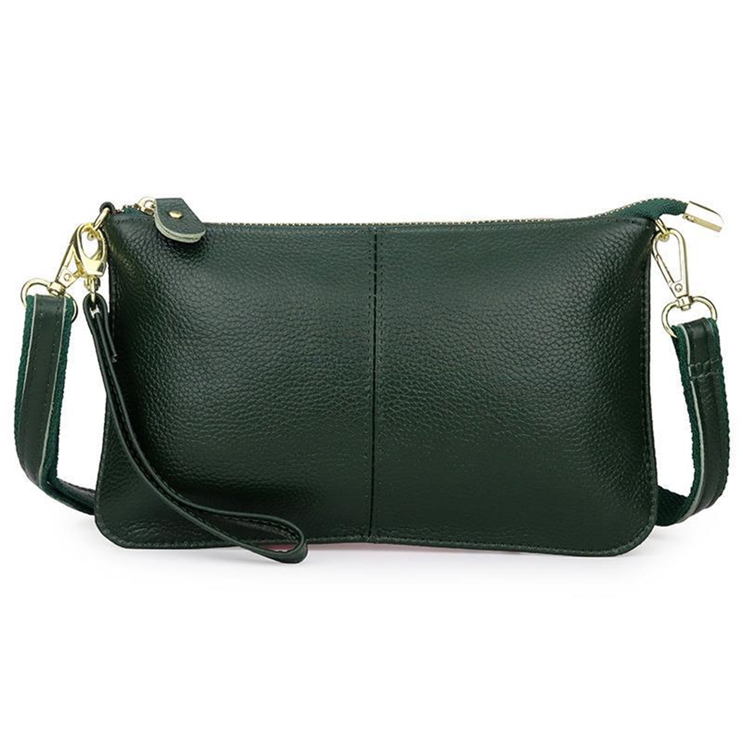 Gabriela Hearst Clutch bags Dark green Leather ref.189127 - Joli Closet