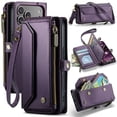 thumbnail image 1 of Crossbody for iPhone 17 Pro Case Wallet【RFID Blocking】with 7-Card Holder Zipper Bills Slot, Soft PU Leather Magnetic Shoulder Wrist Strap for iPhone 17 Pro Wallet Case Women, 1 of 12
