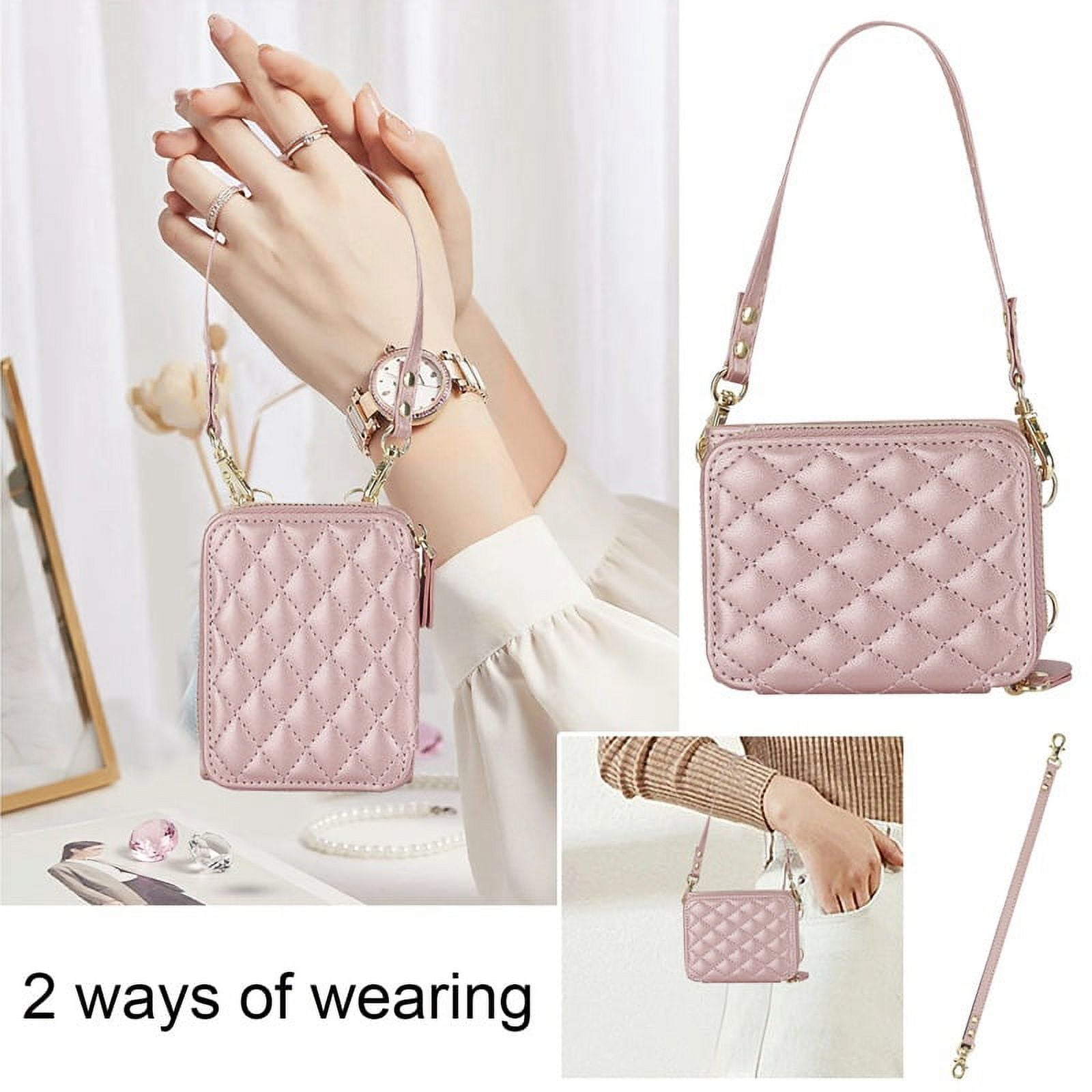 Crossbody leather zipper wallet phone case suitable for Samsung Galaxy Z flip5, lanyard and card Solt.