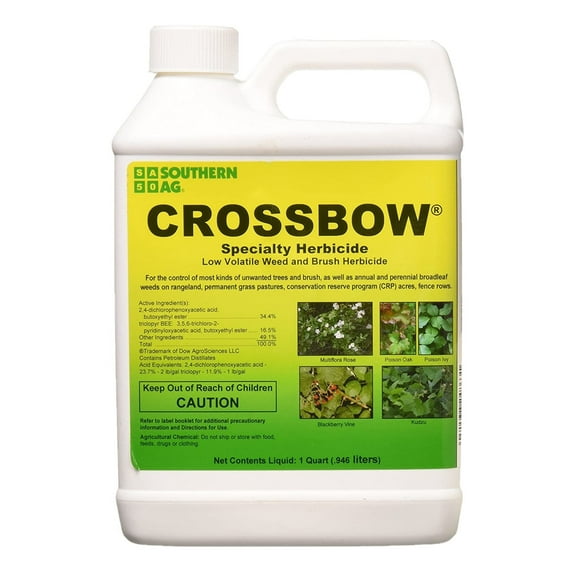 Crossbow Specialty Herbicide - Low Volatile Weed and Brush Herbicide - 32 fl oz Bottle by Southern Ag