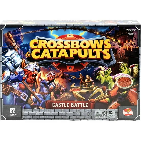 Goliath Crossbows & Catapults Castle Battle | Game of Strategy | Build Your Castle & Destroy Your Opponent | 2 Players | Ages 7+