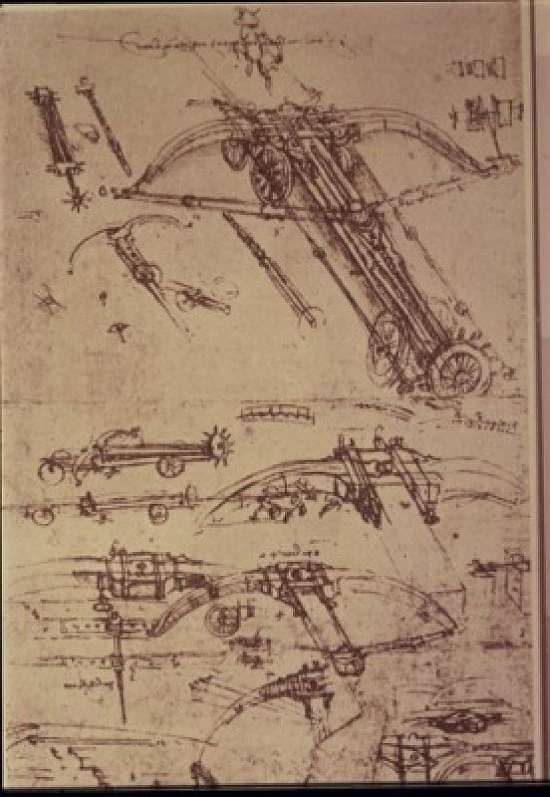 Crossbows & Catapults Leonardo da Vinci (1452-1519 Italian) Drawing Canvas Art - Leonardo da Vinci (18 x 24)