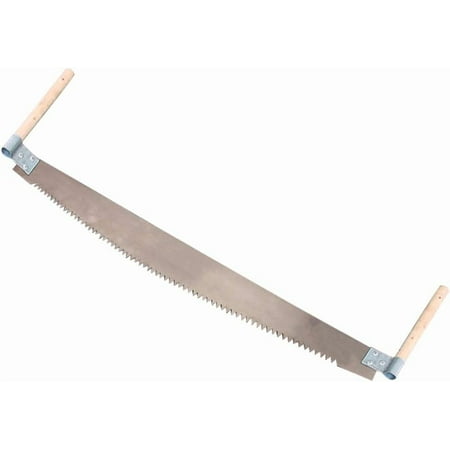 Crosscut Logging Saw, 6’ Two Man Crosscut Saw with Wooden Handles, Cross Cutting Hand Saw for Logs and Timber