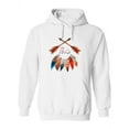 thumbnail image 1 of Crossed Arrows And Feathers Hoodie Women -Image by Shutterstock, Female x-Large, 1 of 4