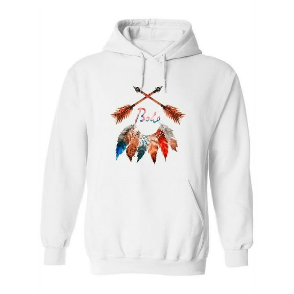 Crossed Arrows And Feathers Hoodie Women -Image by Shutterstock, Female x-Large
