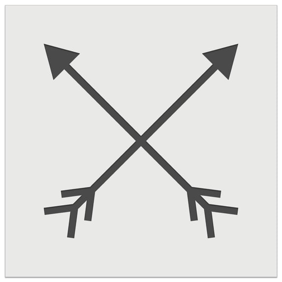 Crossed Arrows DIY Cookie Wall Craft Stencil - 4.5 Inch