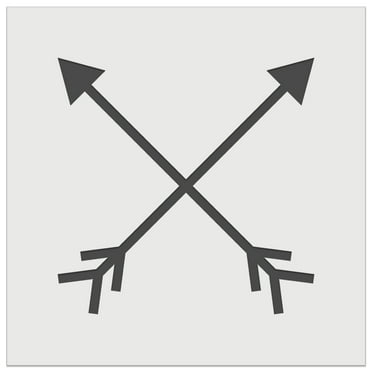Crossed Arrows DIY Cookie Wall Craft Stencil - 5.5 Inch