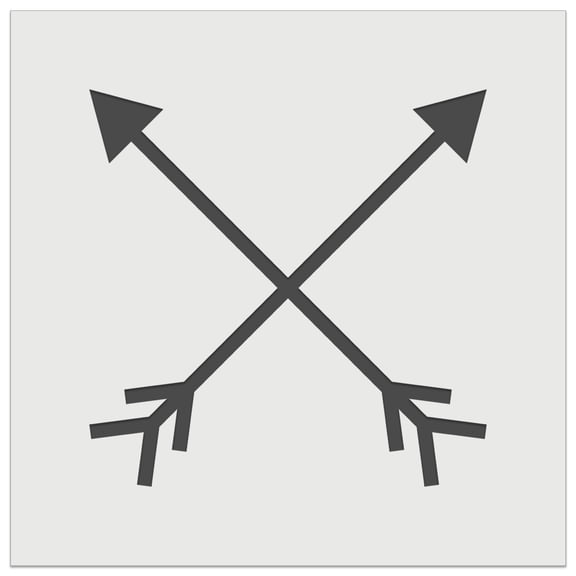 Crossed Arrows DIY Cookie Wall Craft Stencil - 5.5 Inch