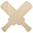 thumbnail image 1 of Crossed Cricket Bats Wood Shape Unfinished Piece Cutout Craft DIY Projects - 6.25 Inch Size - 1/8 Inch Thick, 1 of 7