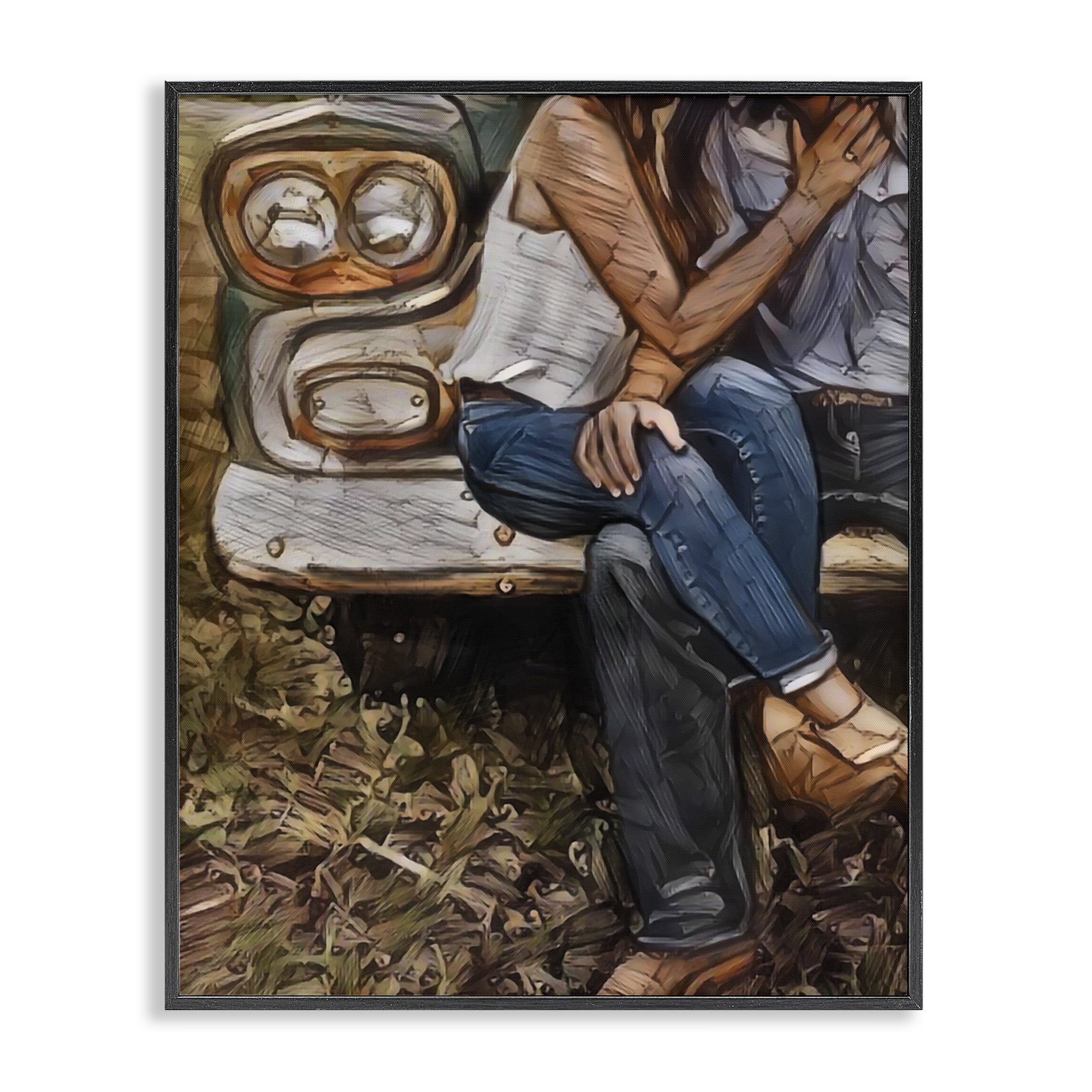 Crossed Legs & Trucks Black Framed Giclee Art, design by Jesse Keith
