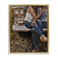 thumbnail image 1 of Crossed Legs & Trucks Gold Framed Floater Canvas Wall Art, design by Jesse Keith, 1 of 10