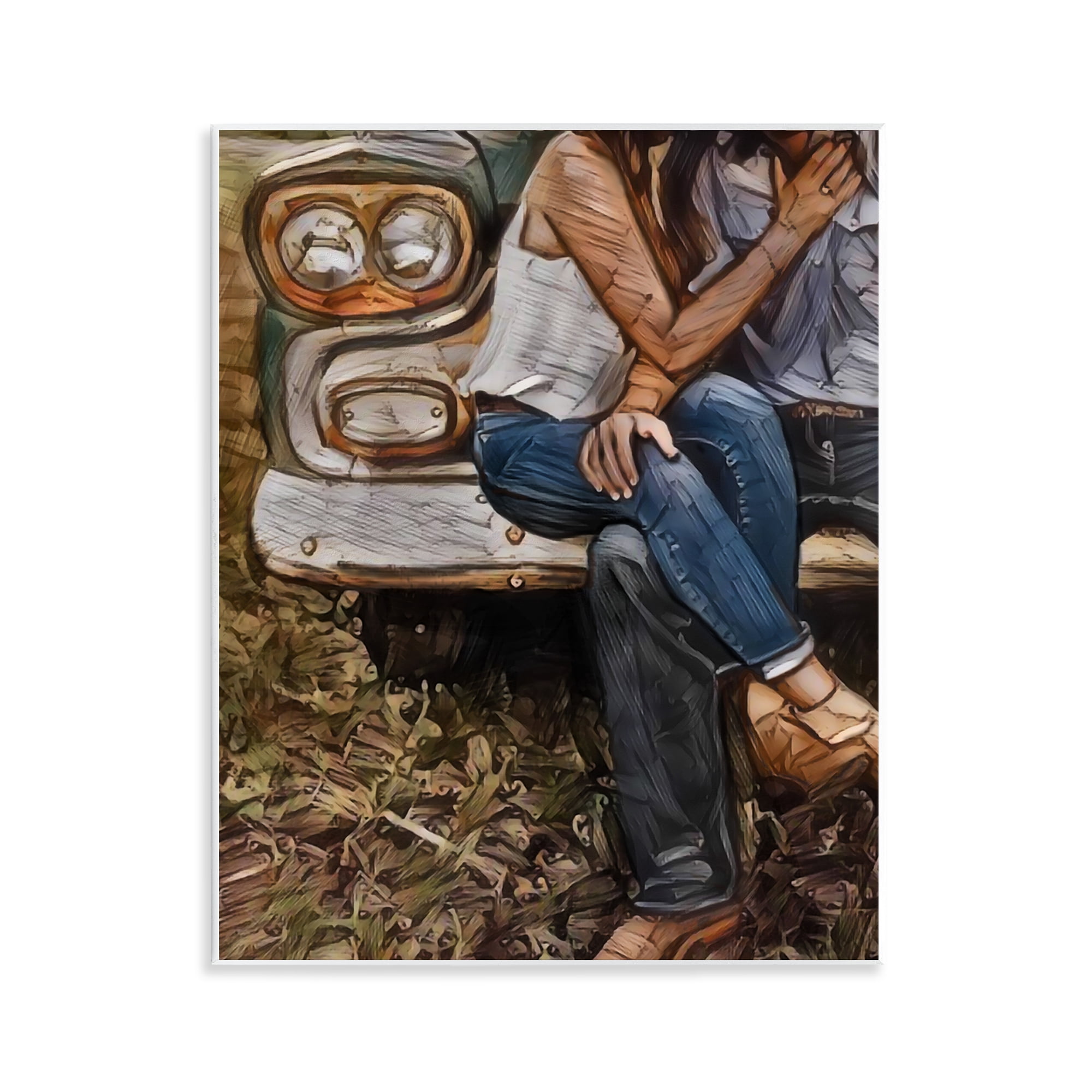 Crossed Legs & Trucks Wall Plaque Art, design by Jesse Keith