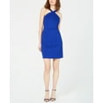 thumbnail image 1 of Crossed Neck Bodycon Dress Bright Blue 16, 1 of 1