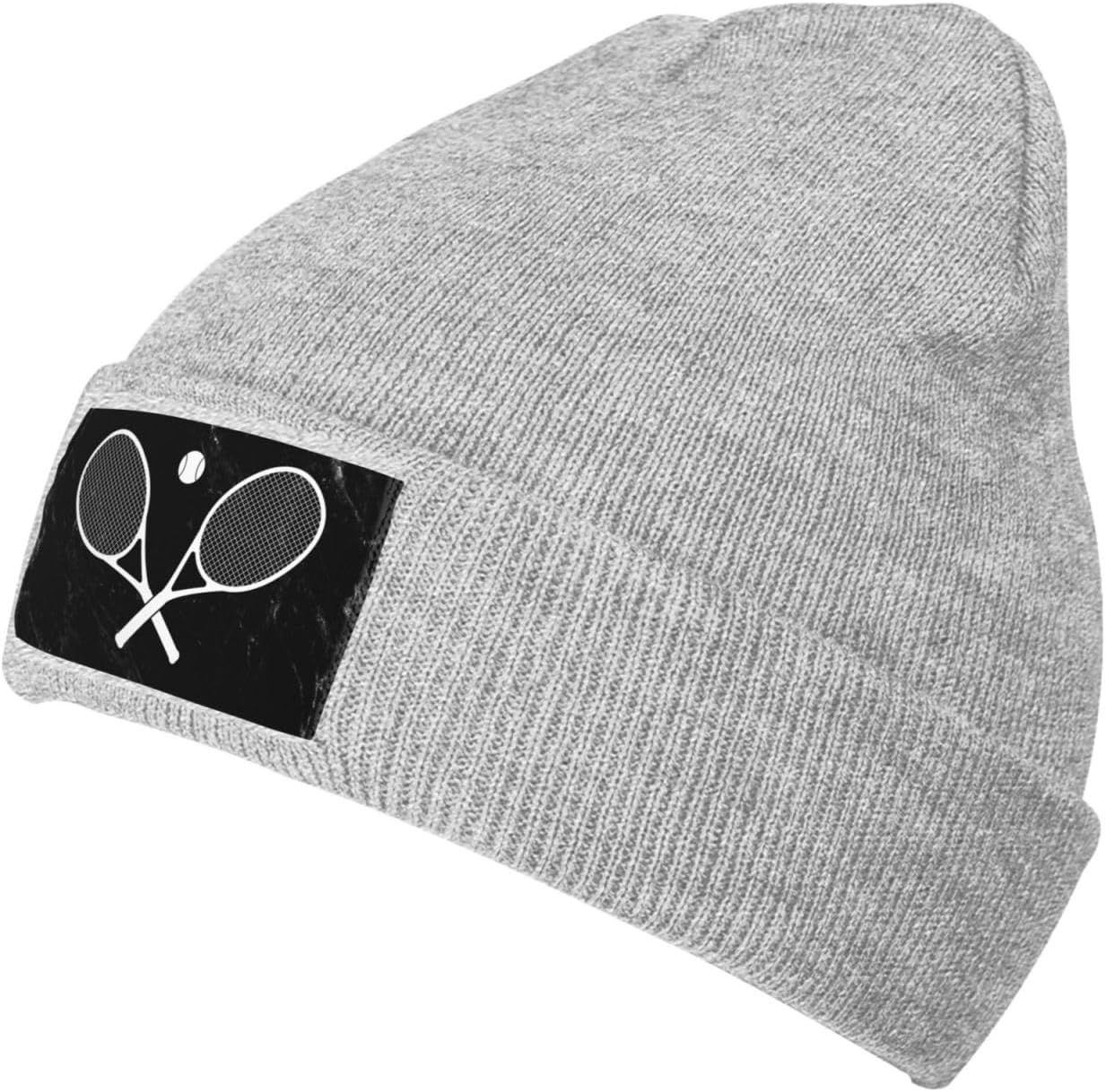 Bisexual Flag Hearts Beanie Hat - LGBT Bi Pride Black Knit Skull Cap For Men & Women, Winter Warm Hat