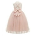 thumbnail image 1 of Crossed Straps Lace Flower Girl Dress Pageant Special Occasions 204, 1 of 7