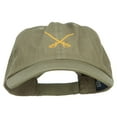 thumbnail image 1 of Crossed Swords Embroidered Low Cap - Olive OSFM, 1 of 5