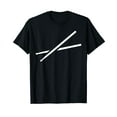 thumbnail image 1 of Crossed drumsticks T-Shirt, 1 of 1