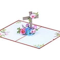 thumbnail image 1 of Crosses 3D Popup Greeting Card Religious Congratulation Gift,Easters Card with Envelope,Christmas Thanks You Blessing, 1 of 8