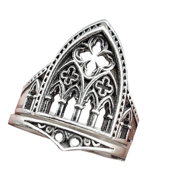 Crosses Hollow Rings Alloy Based Hollow Crosses Rings With Intricate Detail Suitable For Parties And Themed Gatherings