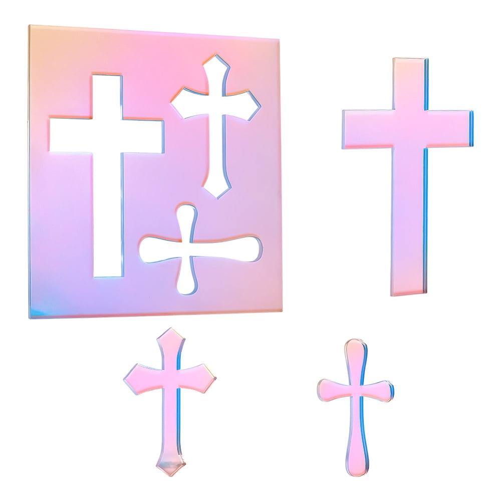 Crosses Router Template for Woodworking 8.3inch Colorful Acrylic ...