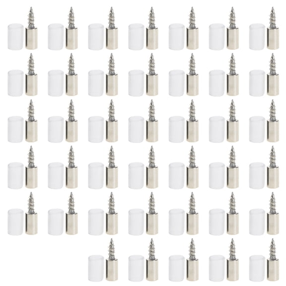 Crosses Tapping Screw with Rubber Sleeve Laminate Support Hardware Wardrobe Cabinet Glass Hard Nonslip Partition Nail