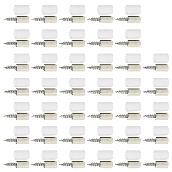 Crosses Tapping Screw with Rubber Sleeve Laminate Support Hardware Wardrobe Cabinet Glass Hard Nonslip Partition Nails